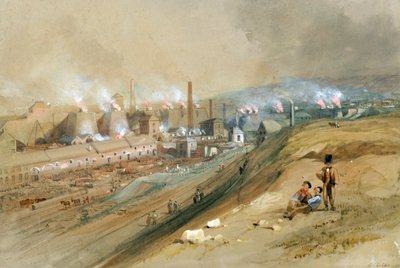 Dowlais Ironworks by George Childs