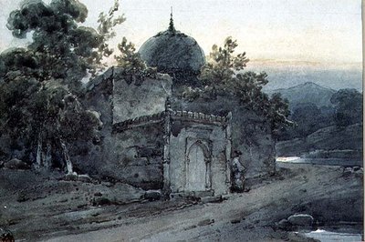 A Tomb or Part of a Temple by George Chinnery