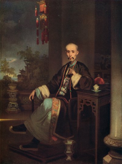 How Qua, Head of the Hong Merchants in Canton by George Chinnery