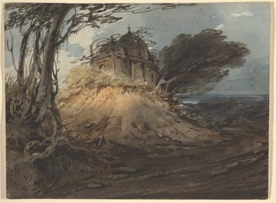 Indian Temple by George Chinnery