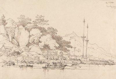 Lap House, Inner Harbor, Macao by George Chinnery