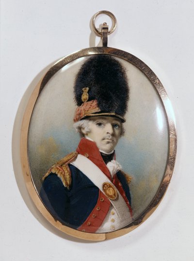 Miniature of 1st Lord Bloomfield in Military Uniform by George Chinnery