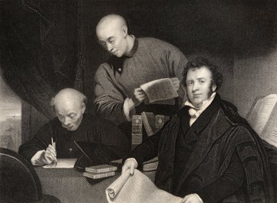 Robert Morrison, engraved by W. Holl, from 