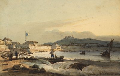 The Praya Grande, Macao, from the South, with St Peter