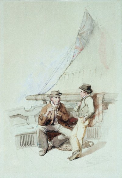 Bramble and Jack taken to a French port by George Clarkson Stanfield