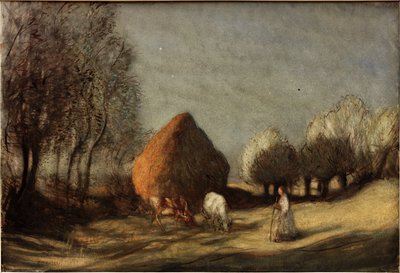 Hayfield, Widdington, about 1893 by George Clausen