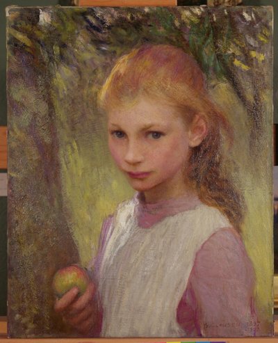 The Shy Child, 1897, Reworked 1907 by George Clausen