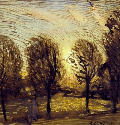 Untitled [Study of trees] by George Clausen