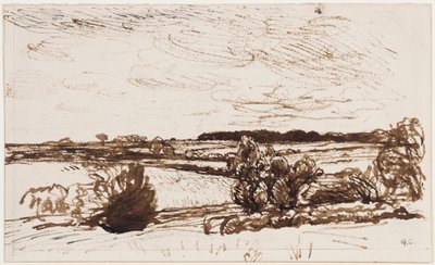 Windblown Landscape by George Clausen