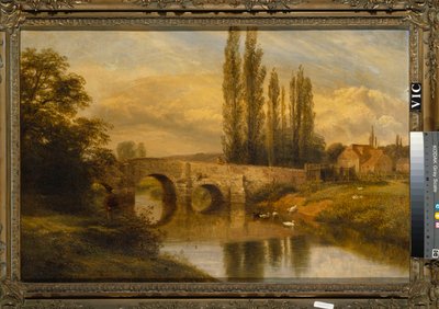 Fittleworth Old Mill and Bridge, on the Rother, Sussex, 1880 by George Cole