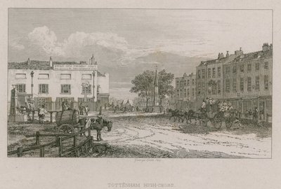 Tottenham High Cross, London by George Cooke