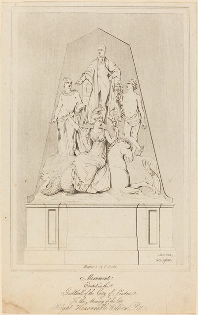 Monument to William Pitt by George Cooke after James George Bubb