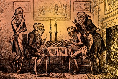 A Game of Chess by George Cruikshank
