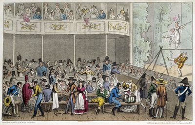 Acrobat show at the Café de la Paix - in 