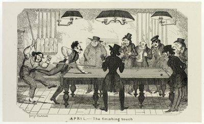April - The Finishing Touch from George Cruikshank