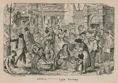 April - low Sunday by George Cruikshank