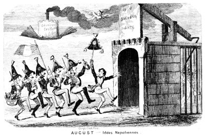 August - Napoleonic Ideas, 19th century by George Cruikshank