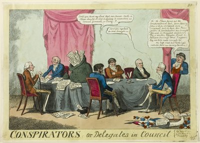 Conspirators, or Delegates in Council by George Cruikshank
