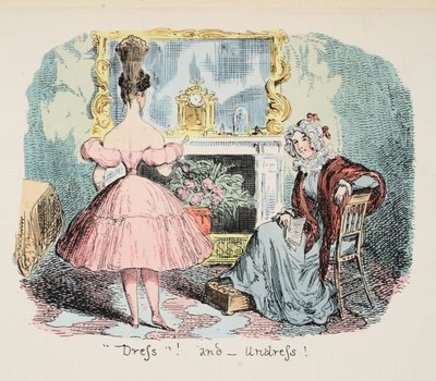 Dress and Undress, published 1832 by George Cruikshank
