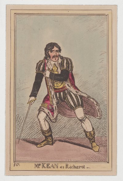 Edmund Kean as Richard III by George Cruikshank