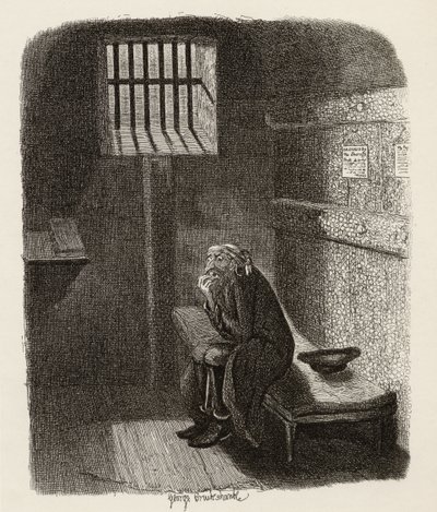 Fagin in the condemned cell, from 