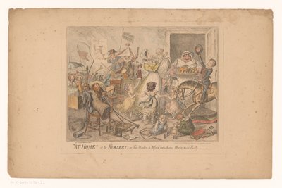 At Home in the Nursery, or the Masters & Misses Twoshoes Christmas Party by George Cruikshank