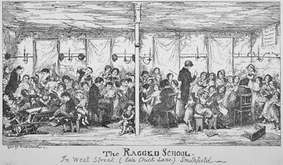 Field Lane Ragged School, Smithfield, City of London by George Cruikshank