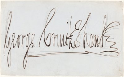 George Cruikshank (decorative signature) by George Cruikshank
