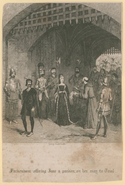 Heckenham Offering Jane a Pardon by George Cruikshank