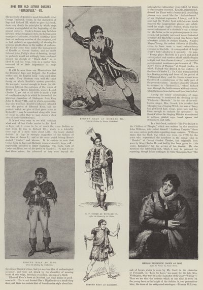 How the Old Actors Dressed Shakespeare by George Cruikshank