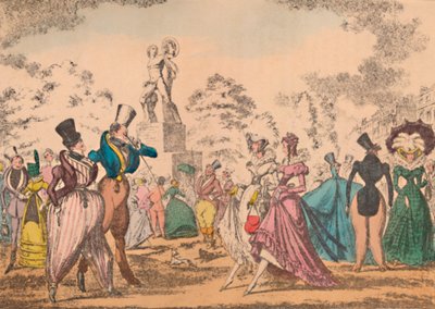 Hyde Park Corner in 1822 by George Cruikshank