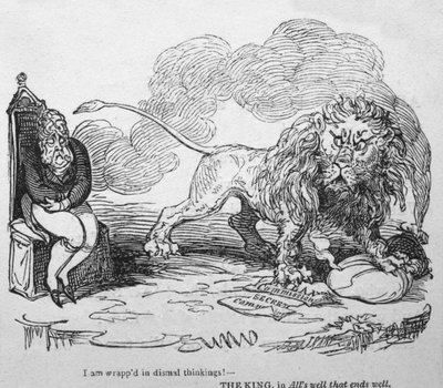 I am Wrapped in Dismal Thinkings! by George Cruikshank