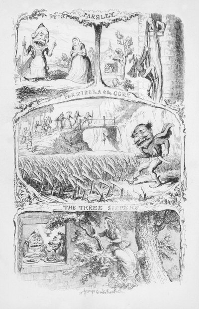 Illustration for The Pentamerone by George Cruikshank by George Cruikshank