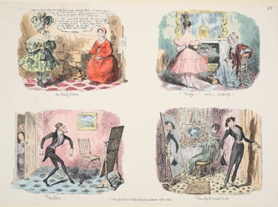 Illustration from The Whole Art of Dress or The Road to Elegance and Fashion, published 1832 by George Cruikshank