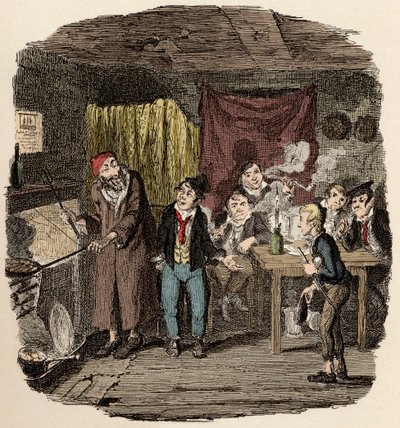 Oliver introduced to the respectable old gentleman - Illustration for 