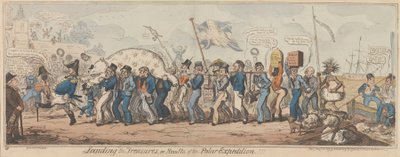 Landing the Treasures, or Results of the Polar Expedition by George Cruikshank
