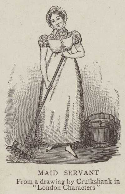 Maid Servant by George Cruikshank