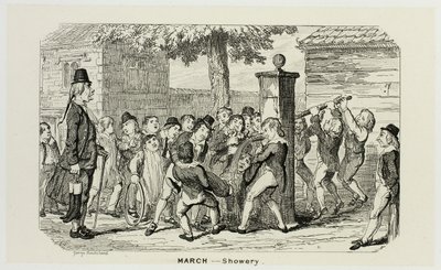 March - Showery from George Cruikshank