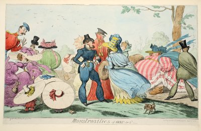 Monstrosities of 1825 & 6 by George Cruikshank