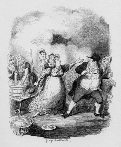 Mr Bumble degraded in the eyes of the paupers, from 