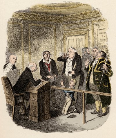 Oliver escapes being bound apprentice to the sweep - Illustration for 