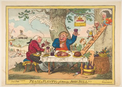 Peace and Plenty or Good News for John Bull!!! by George Cruikshank