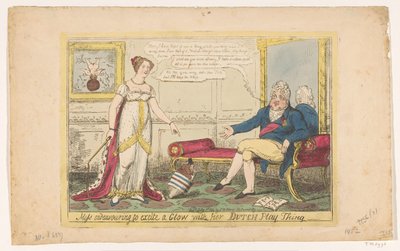 Princess Charlotte Playing with Her Dutch Top, 1814 by George Cruikshank