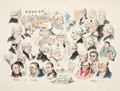 Recollections of the Court of Common Pleas, published 1834 by George Cruikshank