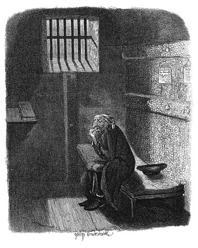 Scene from Oliver Twist by Charles Dickens by George Cruikshank