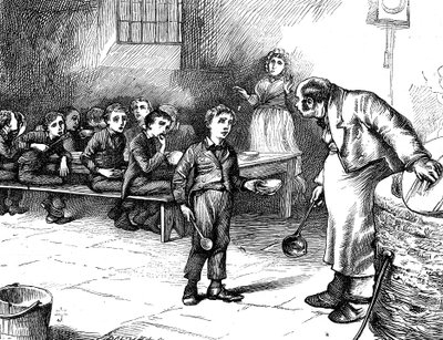 Scene from Oliver Twist by Charles Dickens, 1871 by George Cruikshank