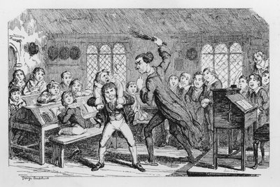 School Flogging by George Cruikshank