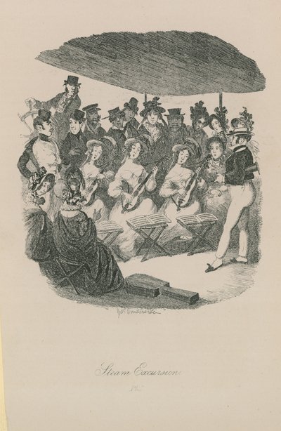 Steam Excursion by George Cruikshank