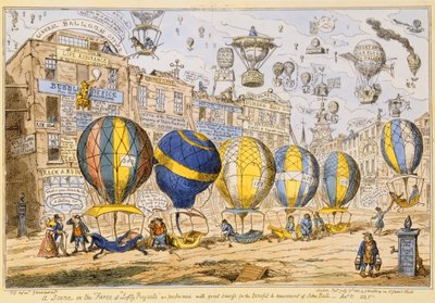 Taxi Balloons by George Cruikshank