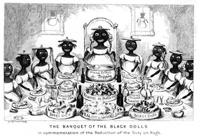 The Banquet of the Black Dolls, 19th Century by George Cruikshank